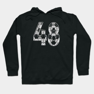 Soccer Number 48 Soccer Jersey #48 Soccer Mom Player Fan Hoodie